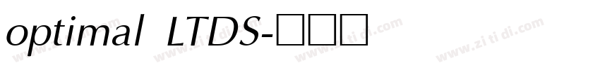 optimal LTDS字体转换